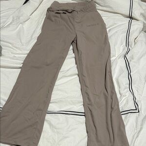 Kensie Taupe Wide-Leg Pants